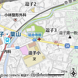 菊池米店有限会社　逗子大師通り周辺の地図