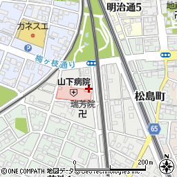 愛知県一宮市中町1丁目周辺の地図