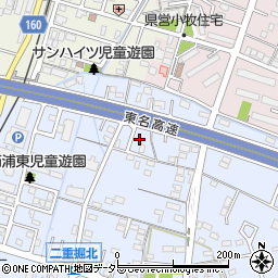愛知県小牧市二重堀617周辺の地図
