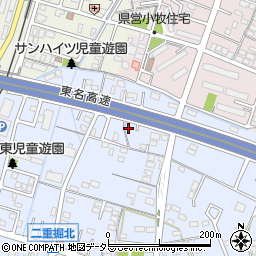 愛知県小牧市二重堀587周辺の地図