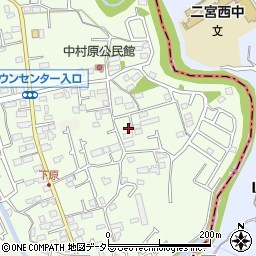 神奈川県小田原市中村原217-1周辺の地図