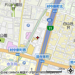 愛知県小牧市村中新町66周辺の地図