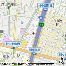 愛知県小牧市村中新町57周辺の地図