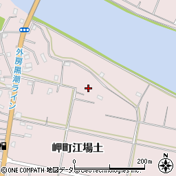 千葉県いすみ市岬町江場土周辺の地図