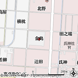 愛知県一宮市千秋町天摩（金島）周辺の地図