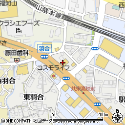 洋服の青山福知山店周辺の地図