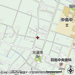 岐阜県羽島市上中町沖周辺の地図