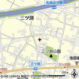 愛知県小牧市三ツ渕283周辺の地図