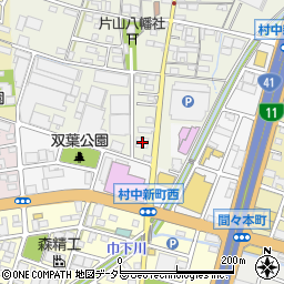 愛知県小牧市村中200周辺の地図