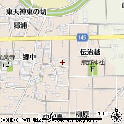愛知県一宮市萩原町花井方東出周辺の地図