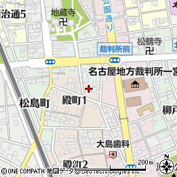 愛知県一宮市殿町1丁目31周辺の地図