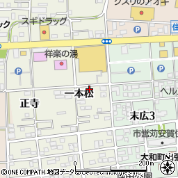 愛知県一宮市大和町毛受一本松周辺の地図