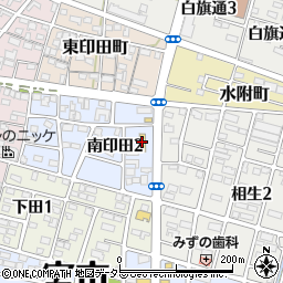 ローソン一宮南印田店周辺の地図