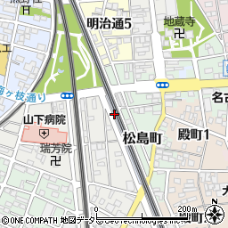 愛知県一宮市一宮山田周辺の地図