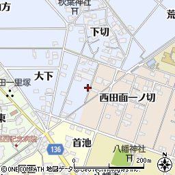 愛知県一宮市西五城大下14周辺の地図