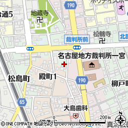 愛知県一宮市北園通2丁目4周辺の地図