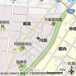 愛知県一宮市千秋町天摩郷裏101周辺の地図