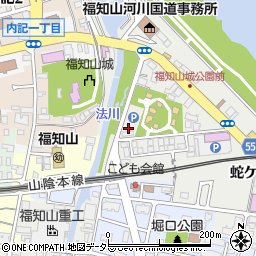 福知山城公園トイレ（駐車場）周辺の地図