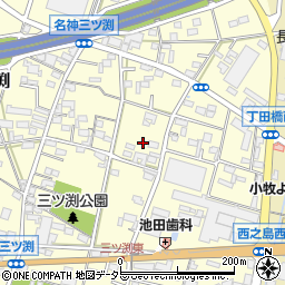 愛知県小牧市三ツ渕145周辺の地図