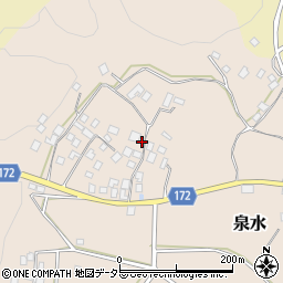 千葉県夷隅郡大多喜町泉水344周辺の地図