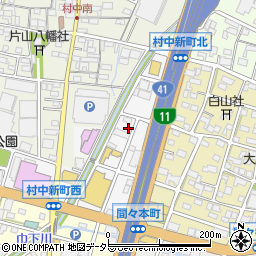 愛知県小牧市村中新町70周辺の地図