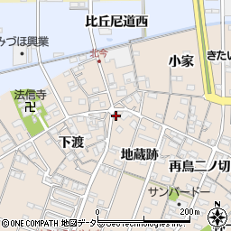 愛知県一宮市北今地蔵跡1727周辺の地図