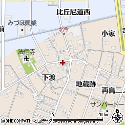 愛知県一宮市北今地蔵跡1736周辺の地図