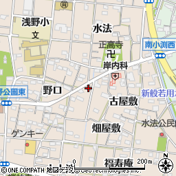 一宮浅野郵便局周辺の地図