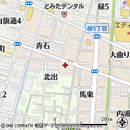 愛知県一宮市浅野青石7-4周辺の地図