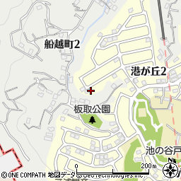 神奈川県横須賀市港が丘2丁目1周辺の地図