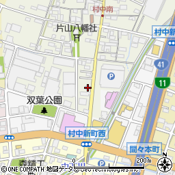 愛知県小牧市村中202周辺の地図