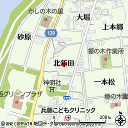 愛知県一宮市冨田北新田周辺の地図