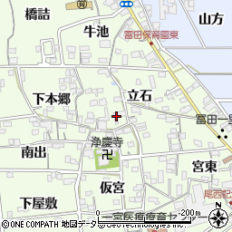 愛知県一宮市冨田立石726周辺の地図