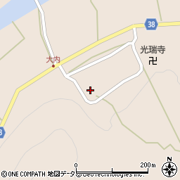 京都府南丹市美山町内久保小畠周辺の地図