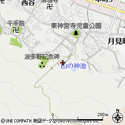 山乃神神社周辺の地図