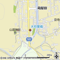京都府綾部市上延町上雑面周辺の地図