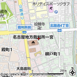 愛知県一宮市北園通3丁目18周辺の地図