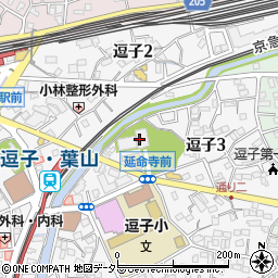 逗子大師延命寺周辺の地図