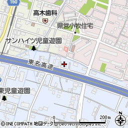 愛知県小牧市二重堀579周辺の地図