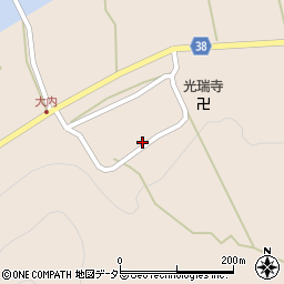京都府南丹市美山町内久保横道周辺の地図