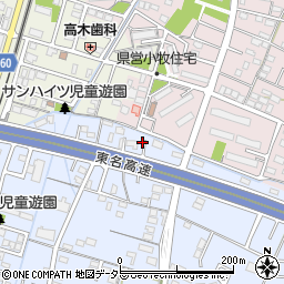 愛知県小牧市二重堀577-15周辺の地図