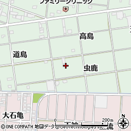 愛知県一宮市南小渕虫鹿5-2周辺の地図