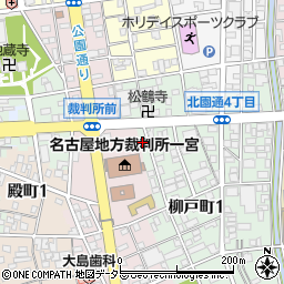 愛知県一宮市北園通3丁目17周辺の地図