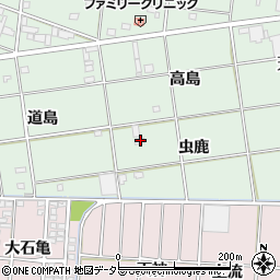 愛知県一宮市南小渕虫鹿周辺の地図