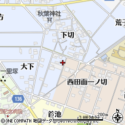 愛知県一宮市西五城大下7周辺の地図