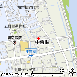 神奈川県小田原市中曽根104-2周辺の地図