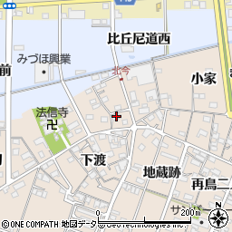 愛知県一宮市北今地蔵跡1737周辺の地図