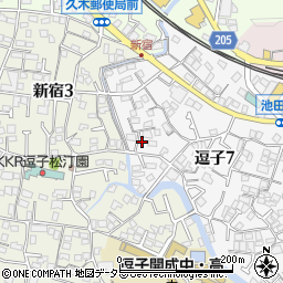 新宿橋周辺の地図