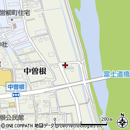 神奈川県小田原市中曽根167-3周辺の地図