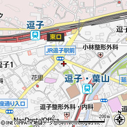 横浜銀行逗子支店 ＡＴＭ周辺の地図